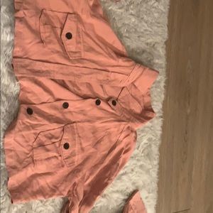 Peach Veesboutique crop top